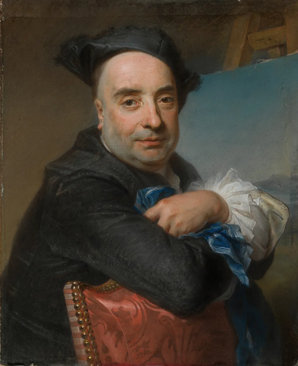 Claude Dupouch, by Maurice-Quentin de La Tour, pastel, 1739