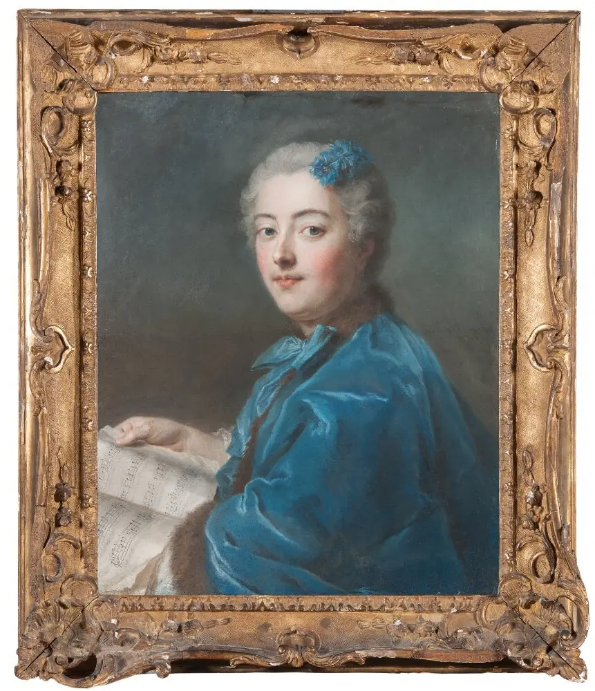 Marie-Sophie de Courcillon, Duchesse de Pecquigny, Princesse de Rohan, by Maurice Quentin de La Tour