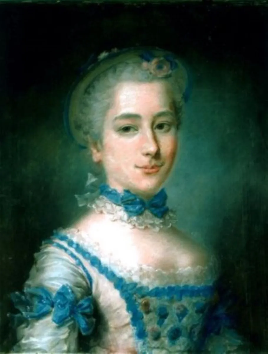 Portert de femeie, by Maurice-Quentin de La Tour, unspecified, 1750