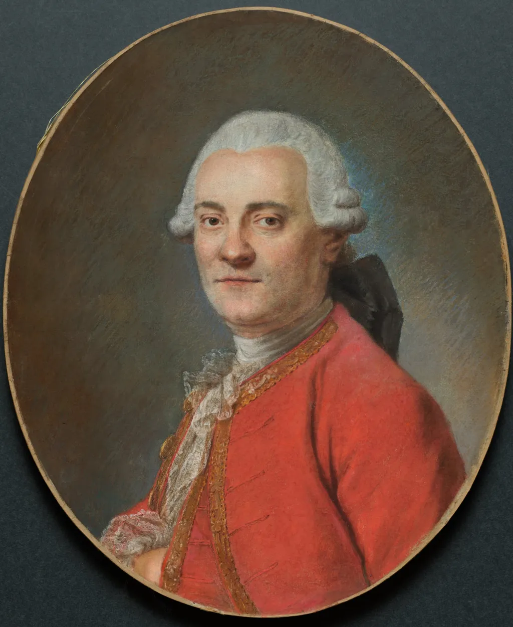 Portrait of a Man, by Maurice Quentin de La Tour, 1704