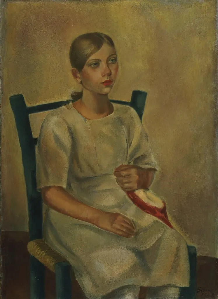 Untitled, by Maurice Sterne, oil, 1928