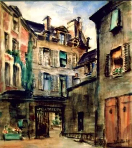 Peisaj din Paris, by Maurice Utrillo, 1926