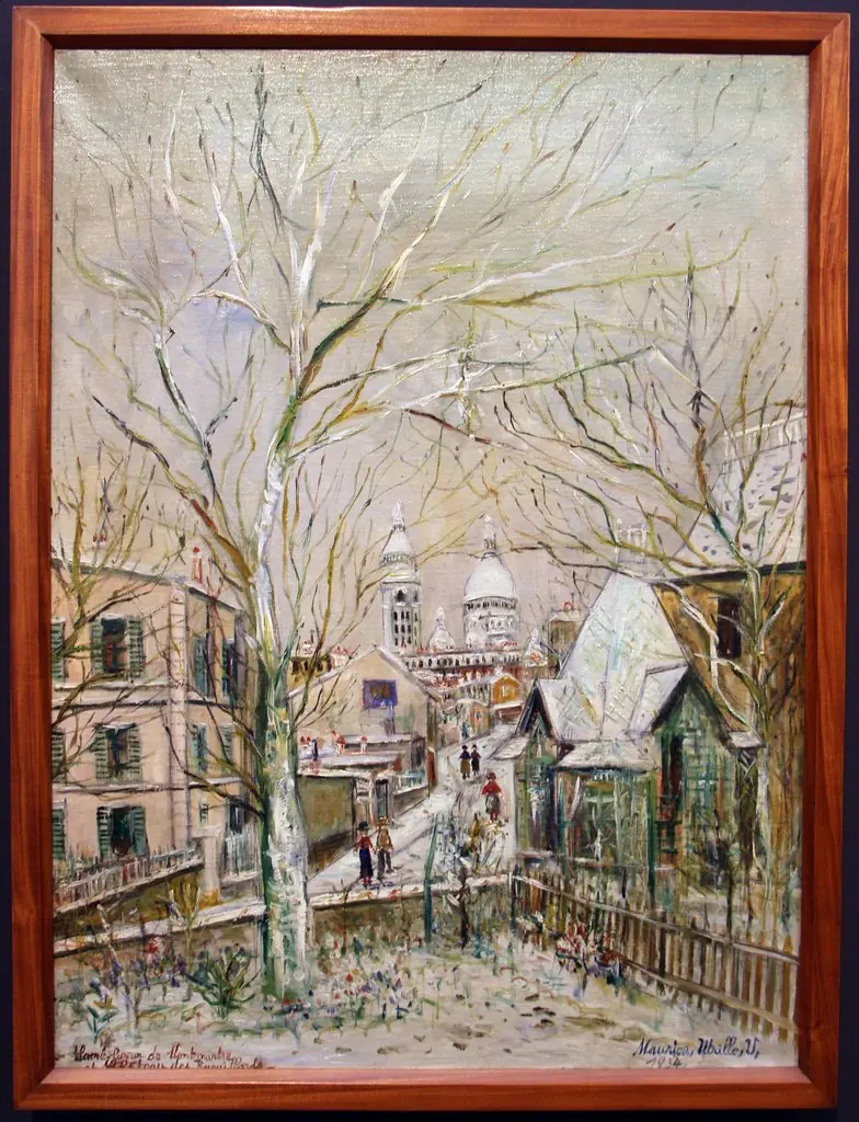 Sacré-Coeur de Montmartre e Château des Brovillards, by Maurice Utrillo