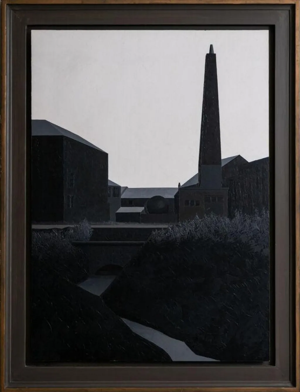 Scotia Brook and Works Buildings, Trubshawe, by Maurice Wade, paint, 1970