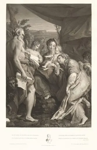 Virgin and Child with Saints Jerome and Catherine and an Angel, by Mauro Gandolfi