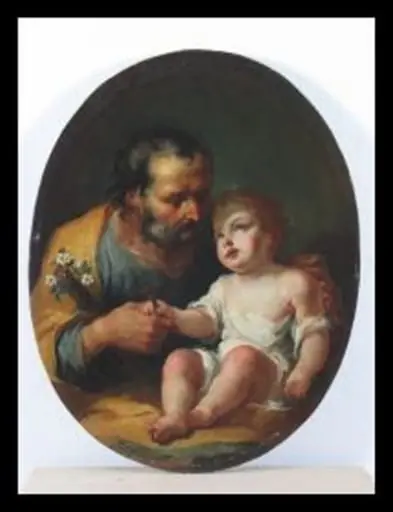 Sfântul Iosif cu pruncul Iisus