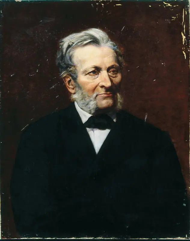 Portrait of Justynian Karnicki, president of Society of Fine Arts, by Maurycy Sztencel