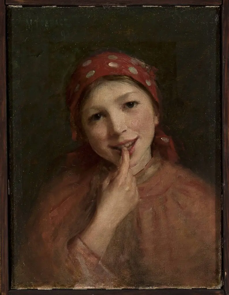 Peasant girl, by Maurycy Trębacz