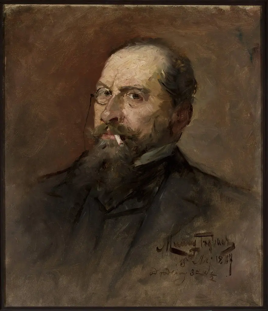Portrait of Lucjan Wrotnowski, painter, by Maurycy Trębacz