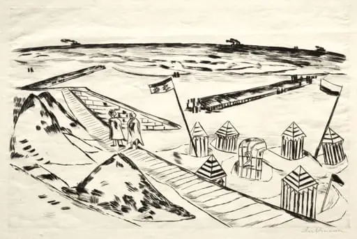 Beach, by Max Beckmann