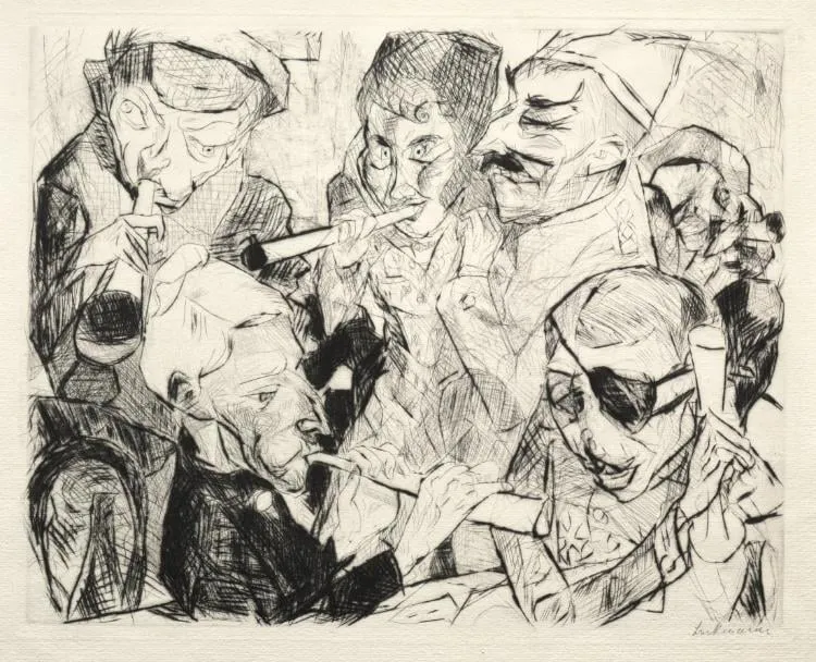 Happy New Year 1917, by Max Beckmann, 1917