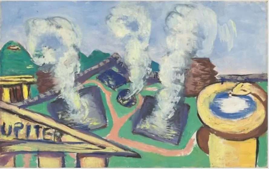 Hot Springs at Abano, by Max Beckmann