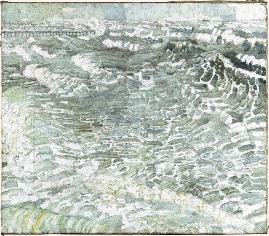 Large Gray Waves, by Max Beckmann, oil, 1905