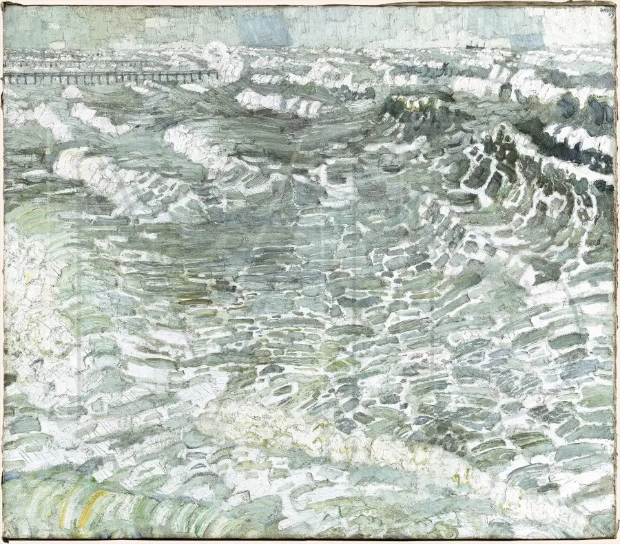 Large Gray Waves, by Max Beckmann