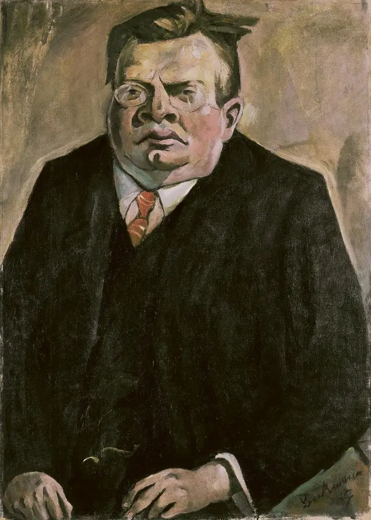 Portrait of Max Reger, by Max Beckmann