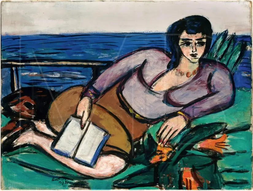 Reclining Woman by the Sea