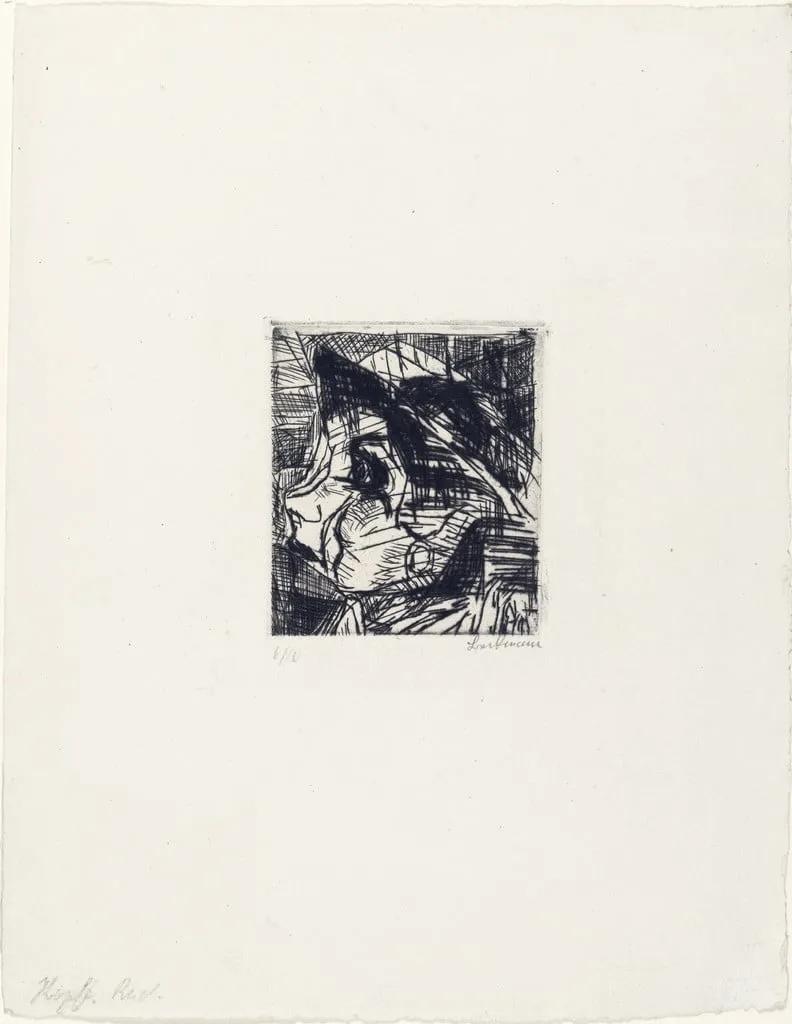 Untitled, by Max Beckmann, ink, 1916