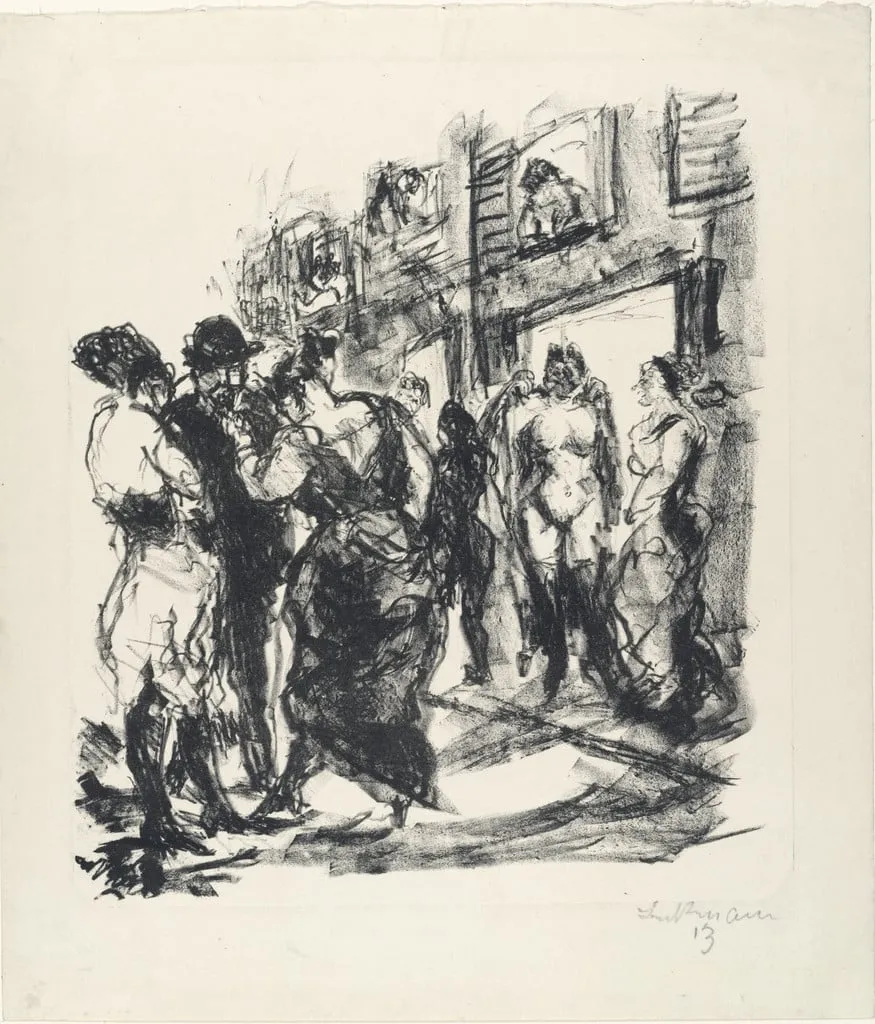 Untitled, by Max Beckmann, ink, 1912