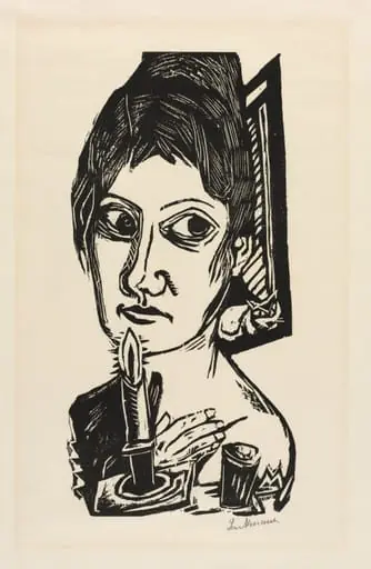 Woman with Candle, by Max Beckmann