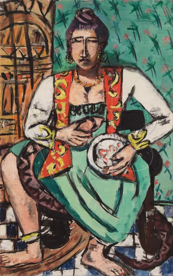 Woman with Snake, by Max Beckmann