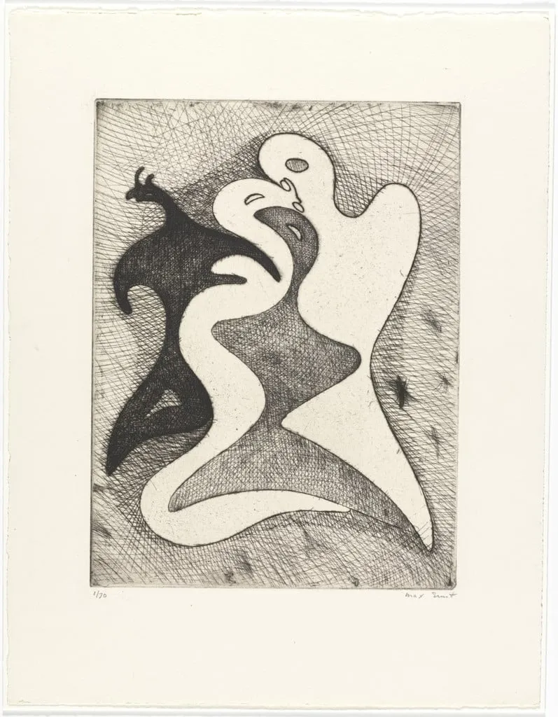 Untitled, by Max Ernst, ink, 1947