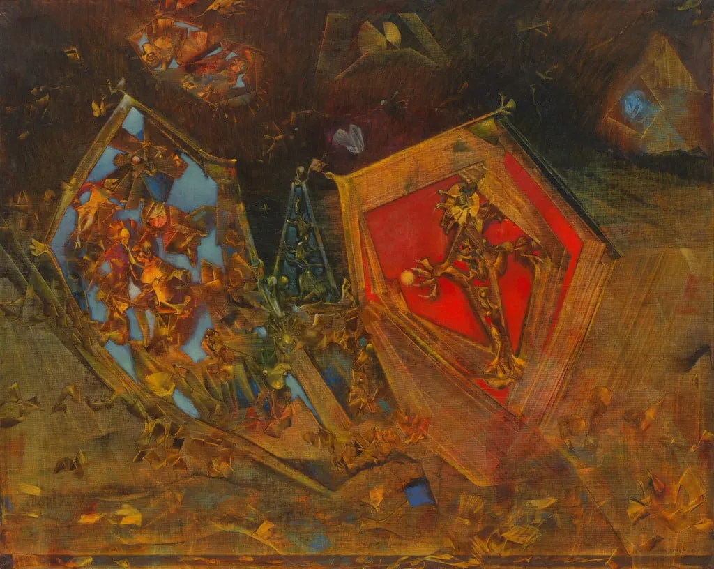 Untitled, by Max Ernst, oil, 1959