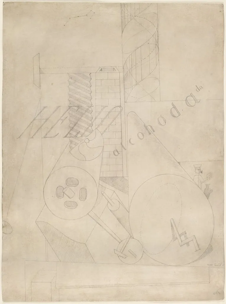 Untitled, by Max Ernst, graphite, 1919