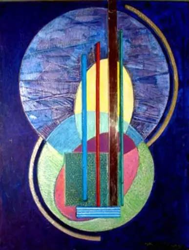 Construcție (compoziție abstractă), by Max Hermann Maxy