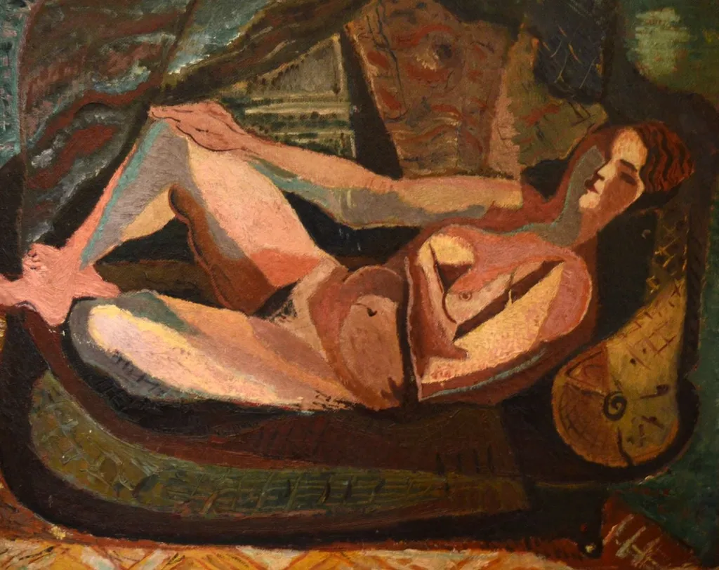 Nud culcat, by Max Hermann Maxy, 1943