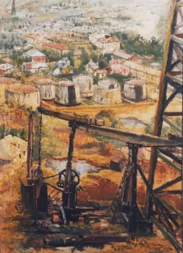 Peisaj industrial (Moreni), by Max Hermann Maxy