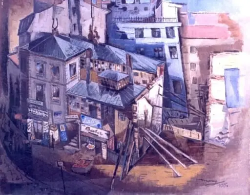 Piața Sfântul Gheorghe în cârje, by Max Hermann Maxy