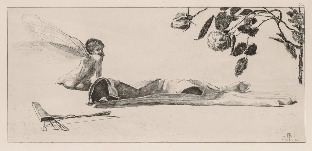 A Glove: Amor, by Max Klinger, 1880