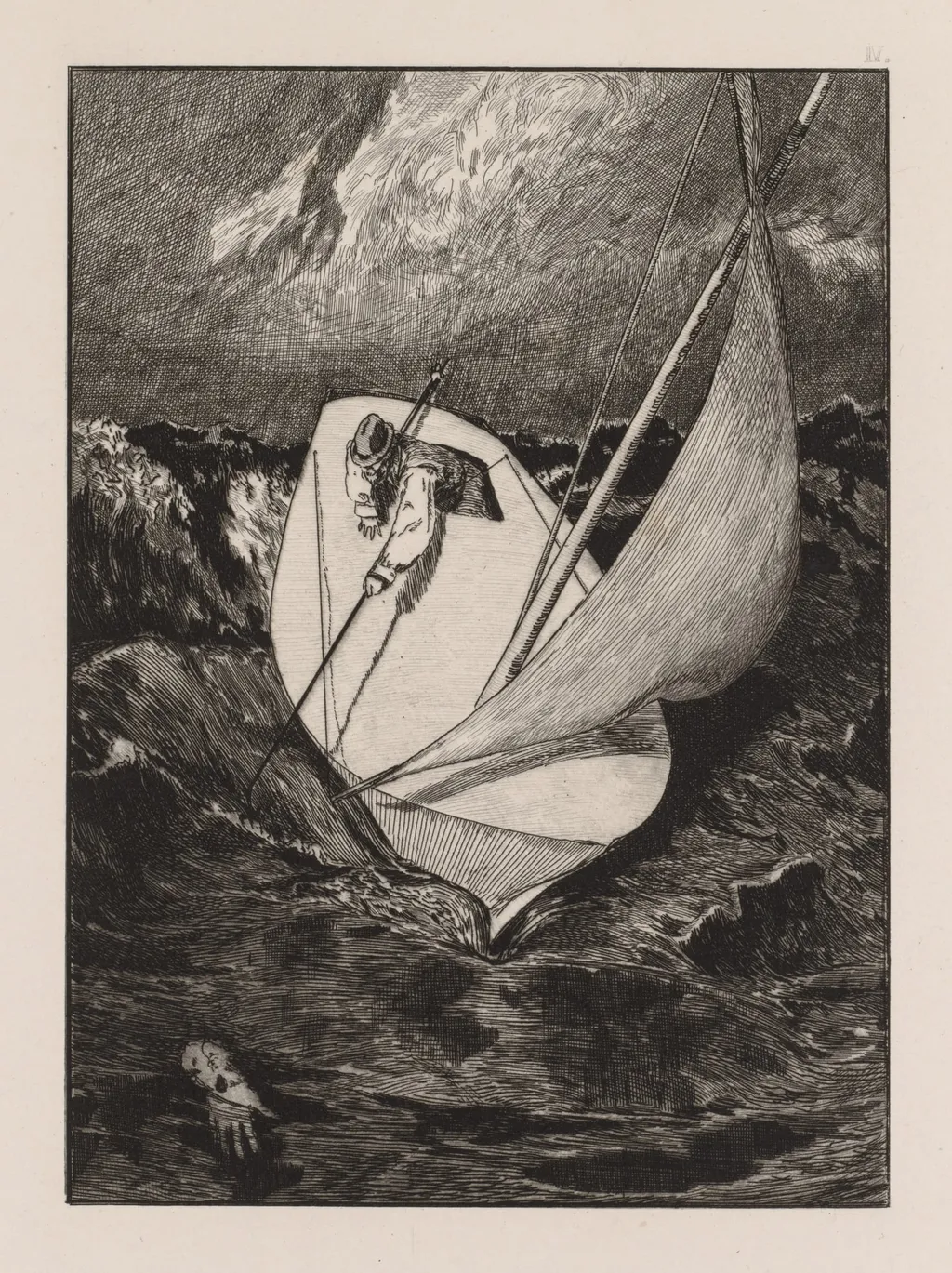 A Glove: The Rescue, by Max Klinger, 1880