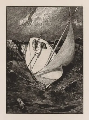 A Glove:  The Rescue, by Max Klinger