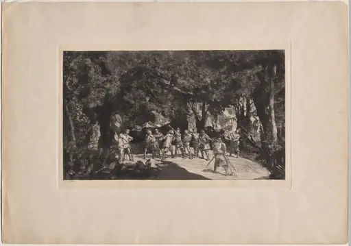 Simplicius among the Soldiers, by Max Klinger