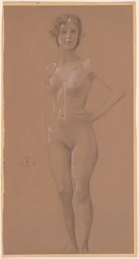Standing Nude, by Max Klinger