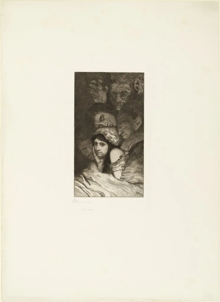 Untitled, by Max Klinger, ink, 1884