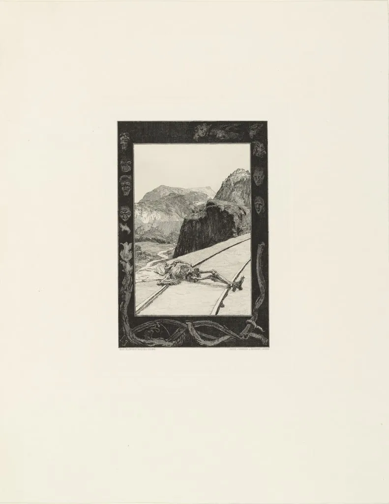 Untitled, by Max Klinger, ink, 1883