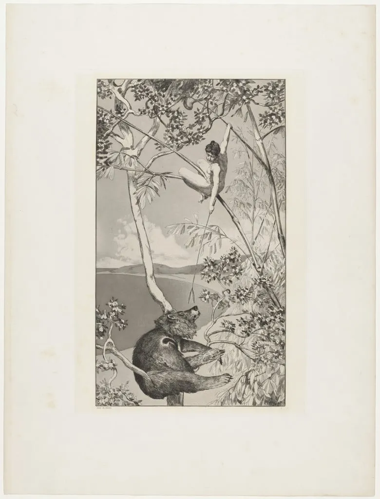 Untitled, by Max Klinger, ink, 1880