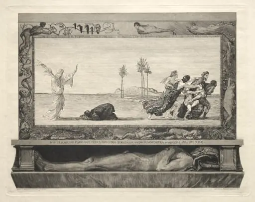 Vom Tode I, (Opus II, 1889) No. 10, by Max Klinger
