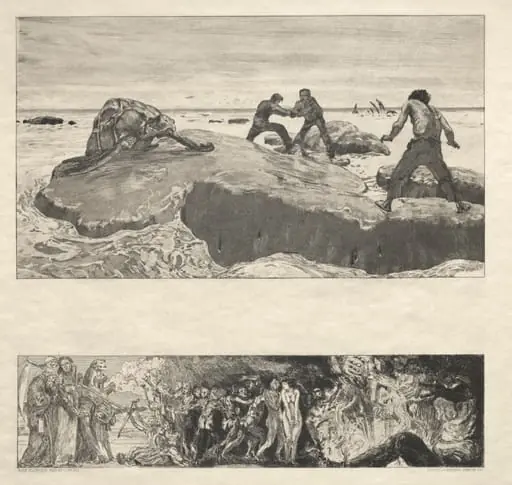 Vom Tode I, (Opus II, 1889) No. 2, by Max Klinger