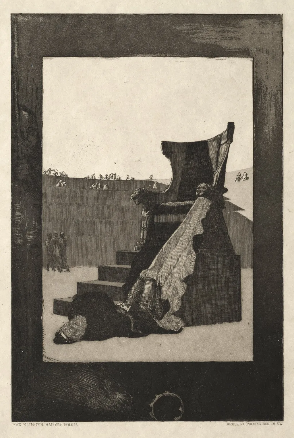Vom Tode I, (Opus II, 1889) No. 6, by Max Klinger, 1889