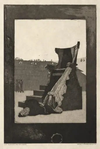 Vom Tode I, (Opus II, 1889) No. 6, by Max Klinger
