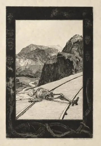 Vom Tode I, (Opus II, 1889) No. 8, by Max Klinger