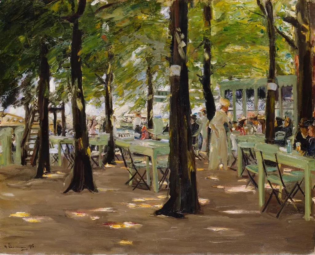 Biergarten «De Oude Vink» bei Leiden, by Max Liebermann