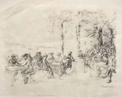 Cafe on the Havel, by Max Liebermann