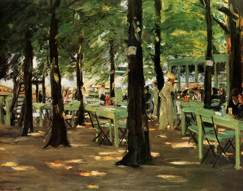 De Oude Vink Restaurant in Leiden, by Max Liebermann