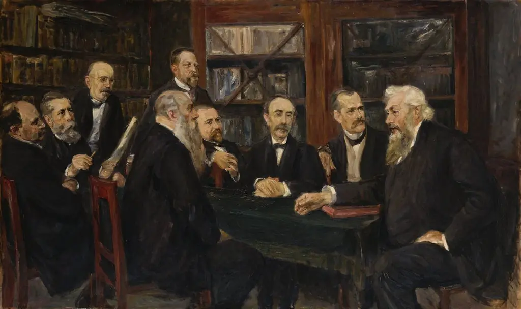 Der Hamburgische Professorenkonvent, by Max Liebermann