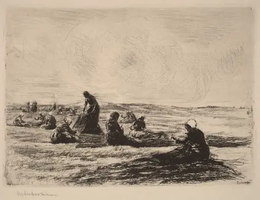 Mending the Nets, by Max Liebermann