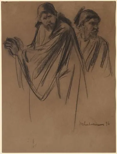 Studies for Saint Paul on the Way to Damascus, by Max Liebermann